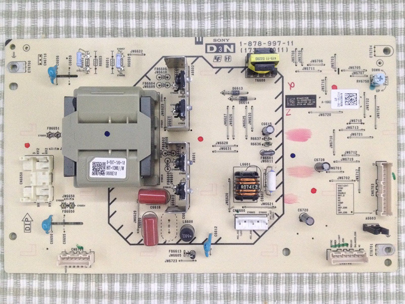 SONY LCD TV KDL-52W5100 D3N Board P/N:1-878-997-11 (173060011)!